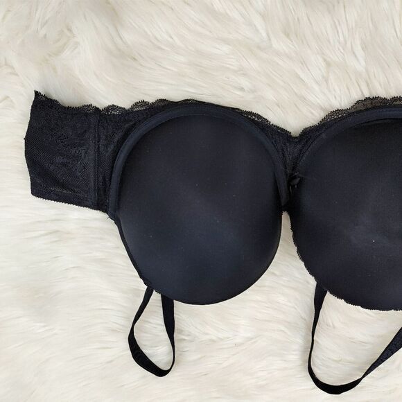 TORRID Smooth Cup Push Up Demi Bra Plus Size Women's 44C Black - Picture 11 of 11